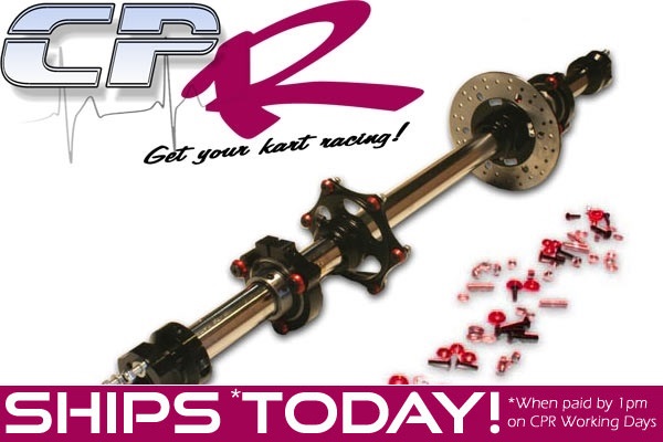 Complete 40mm Axle Kit 8mm Keyway Black